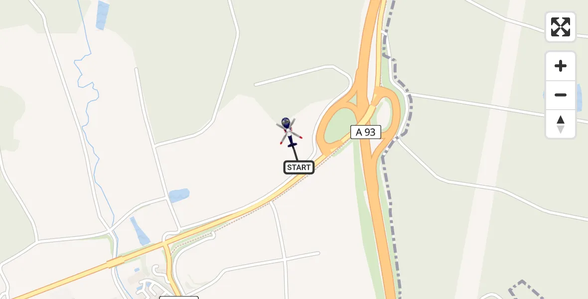 Flugroute Polizeihubschrauber Wiesau - Wiesau, 17 April 2026, 12:30