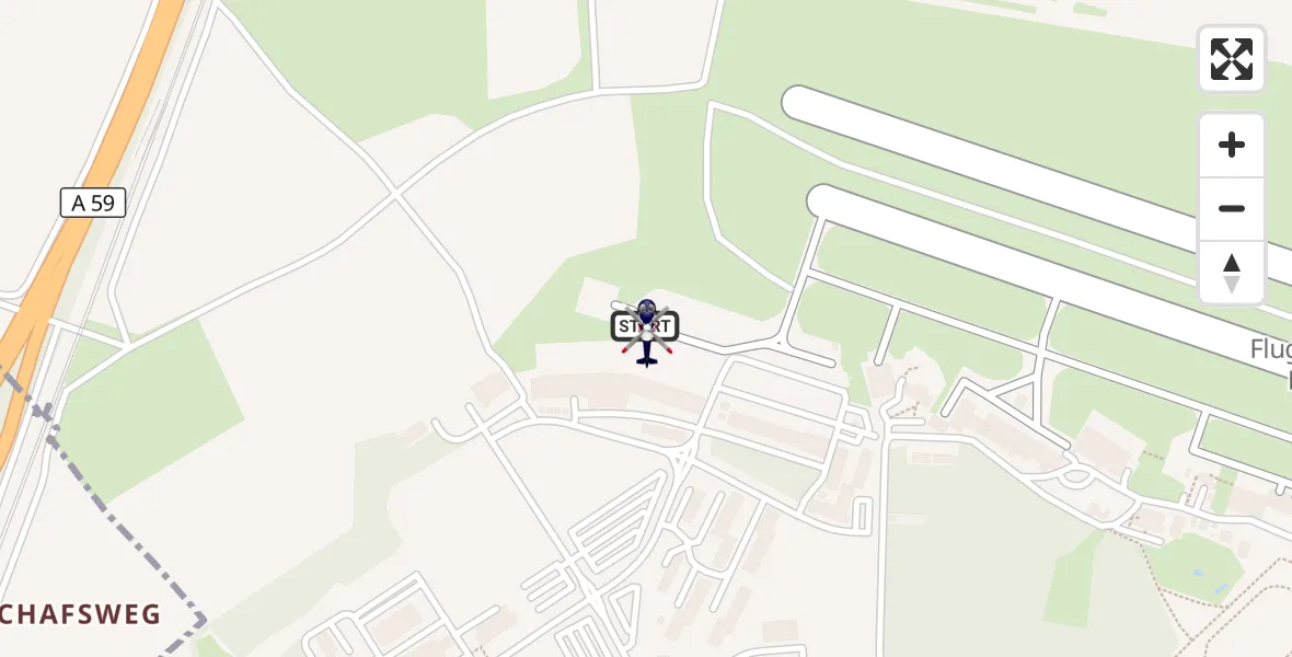 Flugroute Polizeihubschrauber Sankt Augustin - Sankt Augustin, 17 April 2026, 12:40