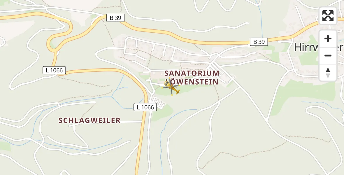 Flugroute Rettungshubschrauber Löwenstein - Löwenstein, 17 April 2026, 12:57