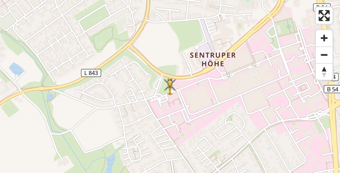 Flugroute Ambulanzhubschrauber Münster - Münster, 17 April 2026, 13:22