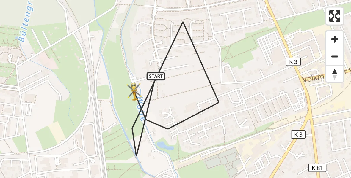 Flugroute Rettungshubschrauber Braunschweig - Braunschweig, 17 April 2026, 13:24