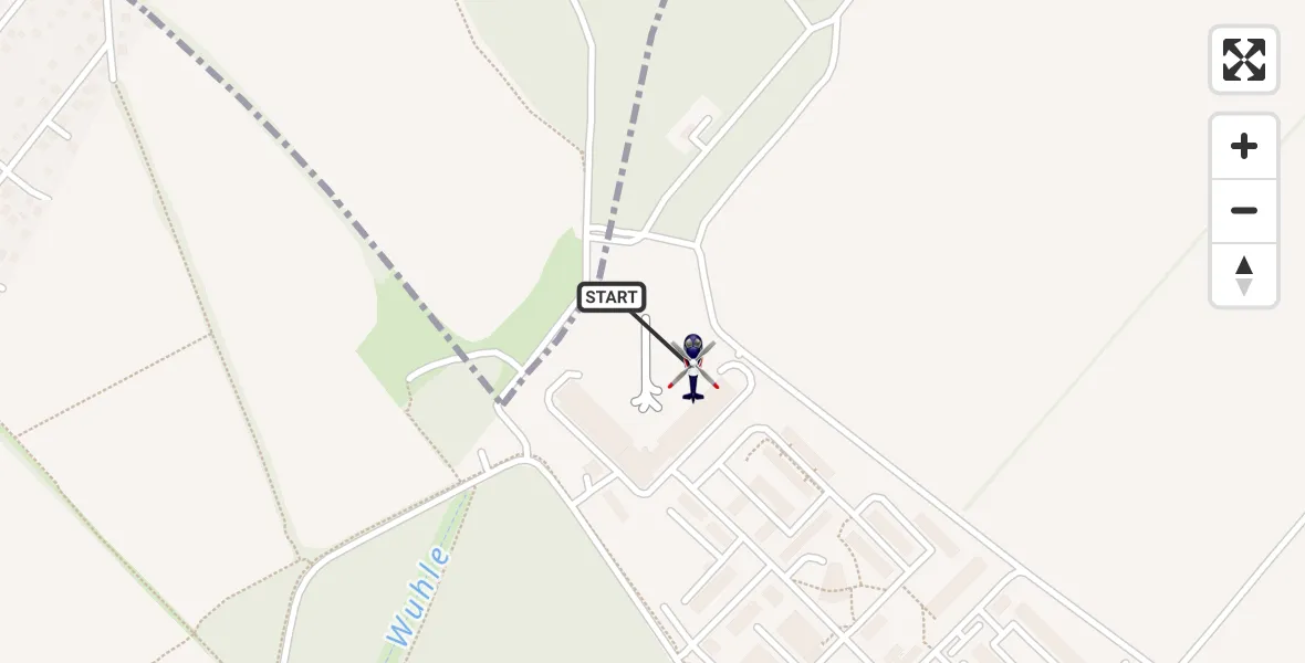 Flugroute Polizeihubschrauber Ahrensfelde Hubschrauberlandeplatz - Ahrensfelde Hubschrauberlandeplatz, 17 April 2026, 14:05