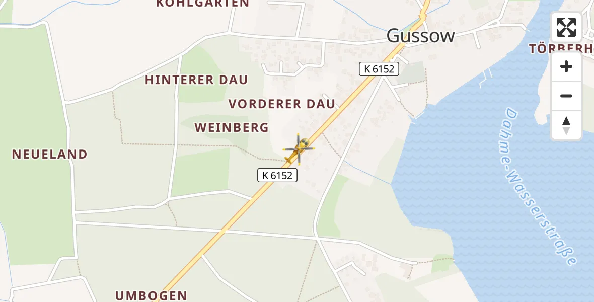 Flugroute Rettungshubschrauber Heidesee - Heidesee, 17 April 2026, 14:33