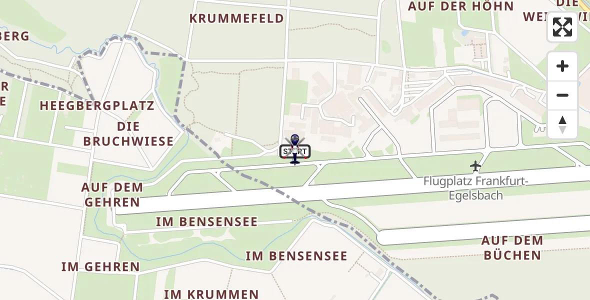 Flugroute Polizeihubschrauber Flughafen Frankfurt-Egelsbach - Flughafen Frankfurt-Egelsbach, 17 April 2026, 14:50