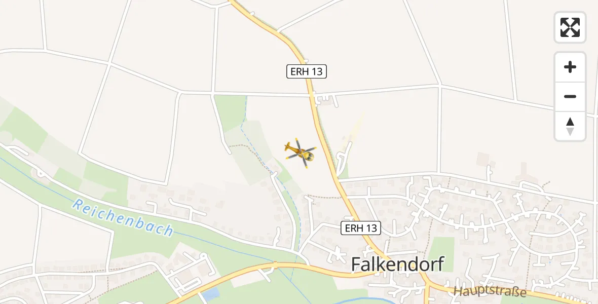 Flugroute Rettungshubschrauber Aurachtal - Aurachtal, 17 April 2026, 15:20