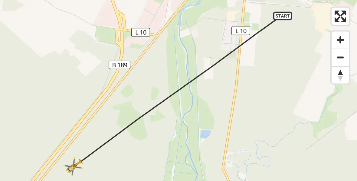 Flugroute Rettungshubschrauber Perleberg - Perleberg, 17 April 2026, 15:40