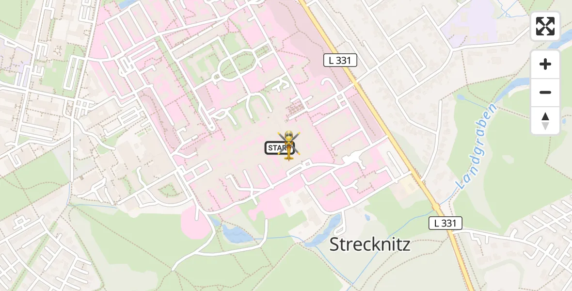 Flugroute Rettungshubschrauber Lübeck - Lübeck, 17 April 2026, 16:56