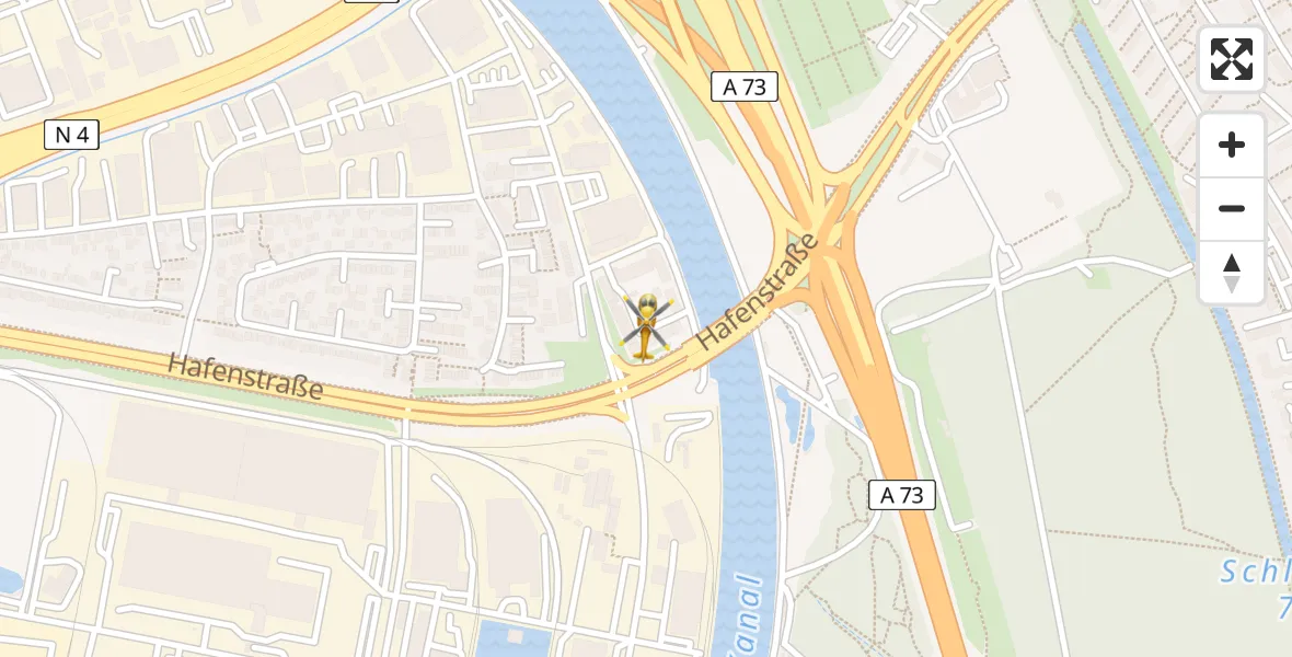 Flugroute Rettungshubschrauber Nürnberg - Nürnberg, 17 April 2026, 17:32