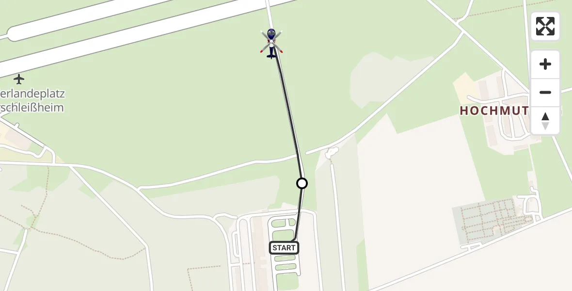 Flugroute Polizeihubschrauber Oberschleißheim - Oberschleissheim Hubschrauberlandeplatz, 17 April 2026, 18:19
