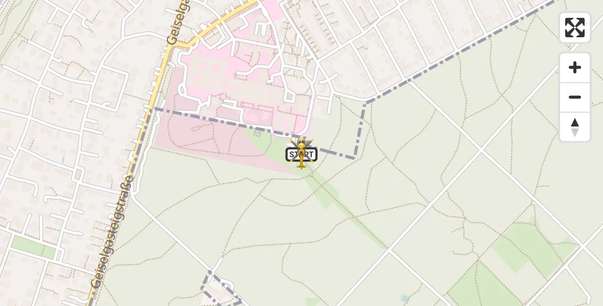 Flugroute Rettungshubschrauber ADAC Air Rescue Center Hubschrauberlandeplatz (Christoph 1) - ADAC Air Rescue Center Hubschrauberlandeplatz (Christoph 1), 17 April 2026, 18:38