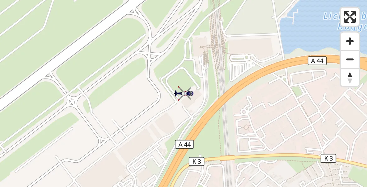 Flugroute Polizeihubschrauber Düsseldorf Flughafen - Düsseldorf Flughafen, 17 April 2026, 22:11