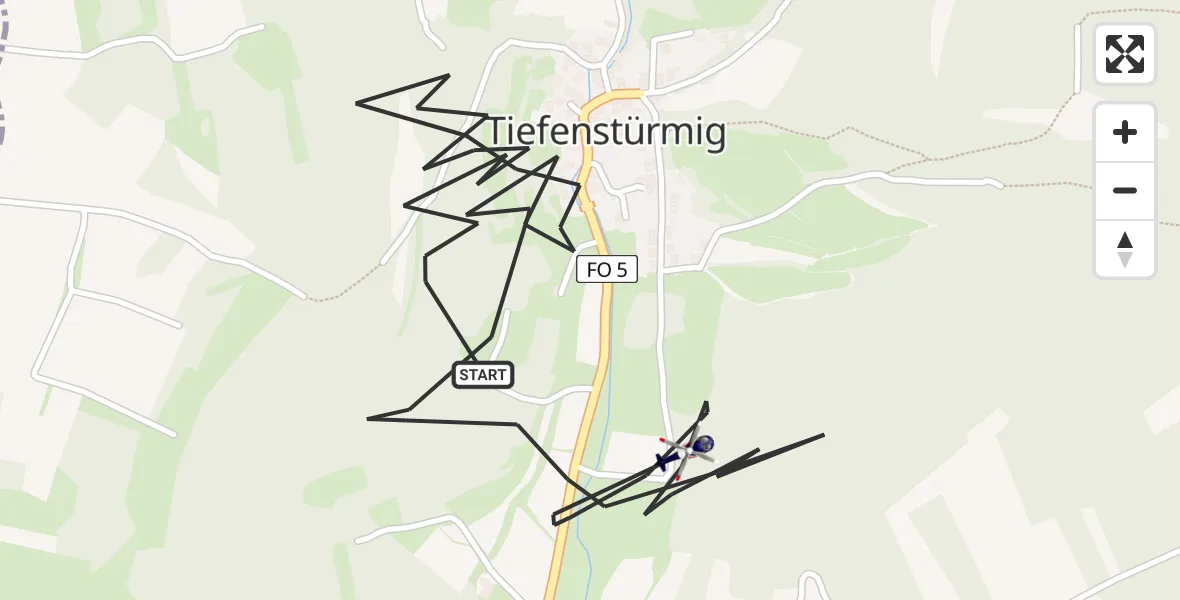 Flugroute Polizeihubschrauber Eggolsheim - Eggolsheim, 17 April 2026, 22:23