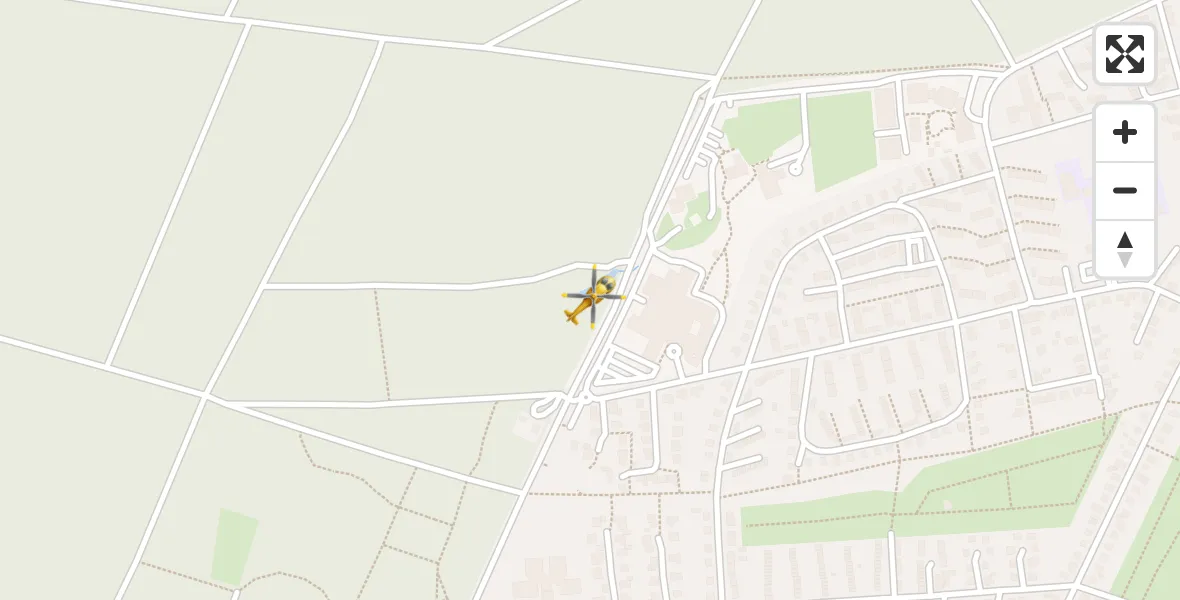 Flugroute Ambulanzhubschrauber ADAC Air Rescue Station Uelzen Hubschrauberlandeplatz (Christoph 19) - ADAC Air Rescue Station Uelzen Hubschrauberlandeplatz (Christoph 19), 17 April 2026, 22:27