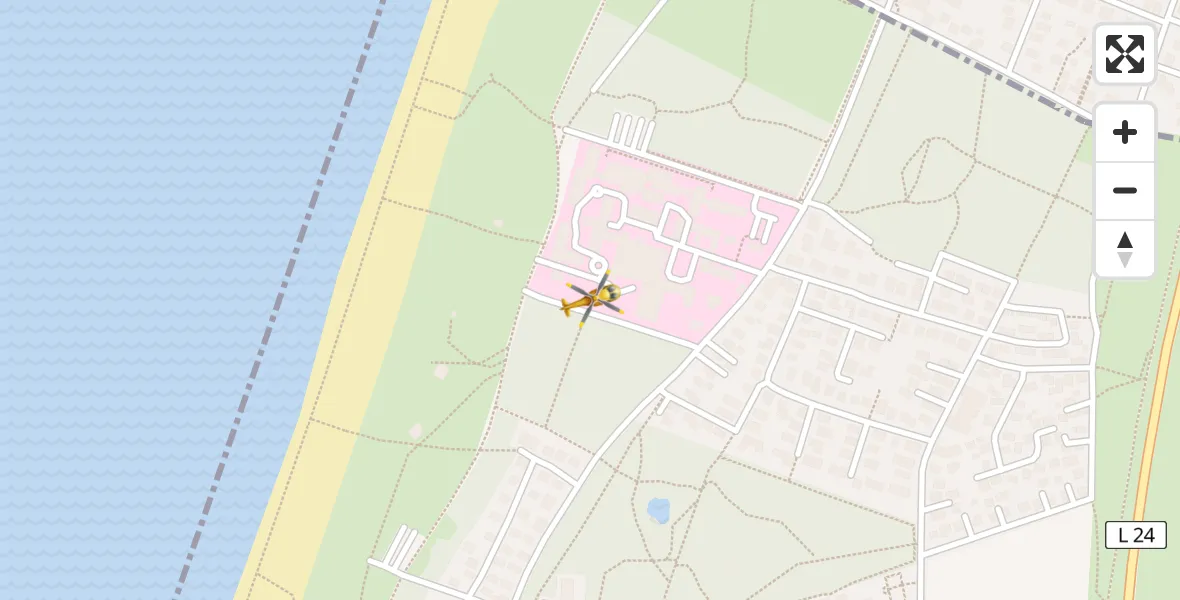 Flugroute Rettungshubschrauber Sylt - Sylt, 18 April 2026, 01:54