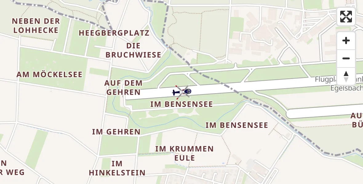 Flugroute Polizeihubschrauber Flughafen Frankfurt-Egelsbach - Flughafen Frankfurt-Egelsbach, 18 April 2026, 03:48