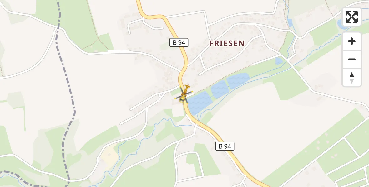 Flugroute Rettungshubschrauber Reichenbach im Vogtland - Reichenbach im Vogtland, 18 April 2026, 06:10
