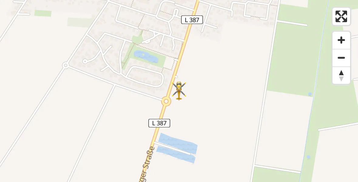 Flugroute Rettungshubschrauber Uetze - Uetze, 18 April 2026, 08:07