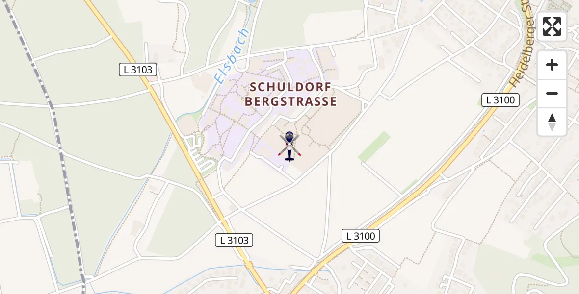 Flugroute Polizeihubschrauber Seeheim-Jugenheim - Seeheim-Jugenheim, 18 April 2026, 08:17