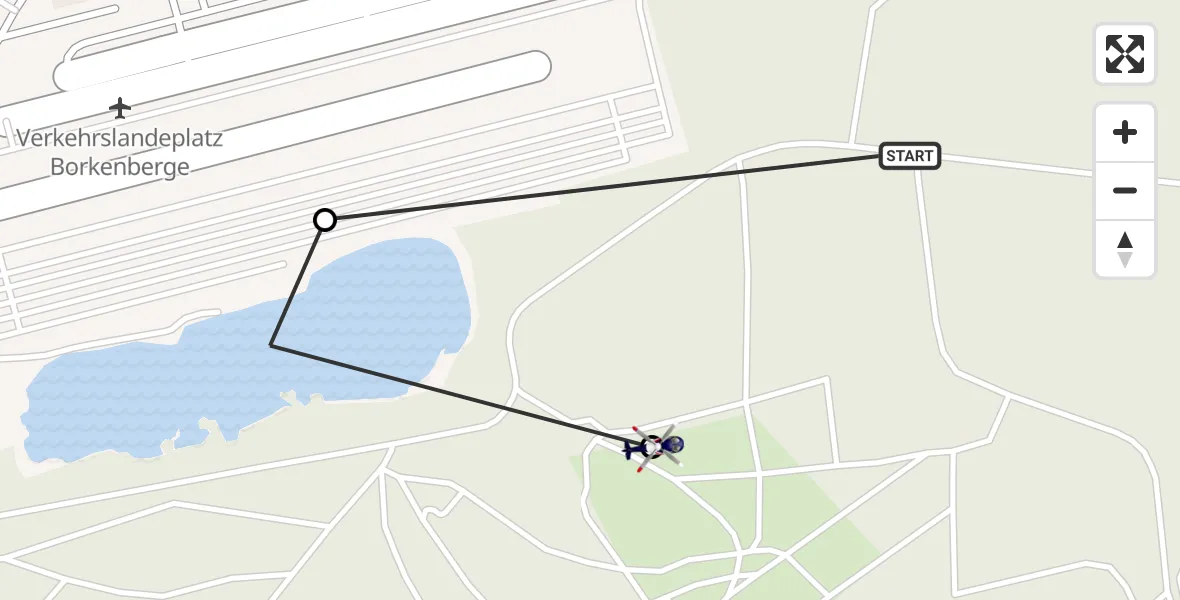 Flugroute Polizeihubschrauber Lüdinghausen - Lüdinghausen, 18 April 2026, 08:27
