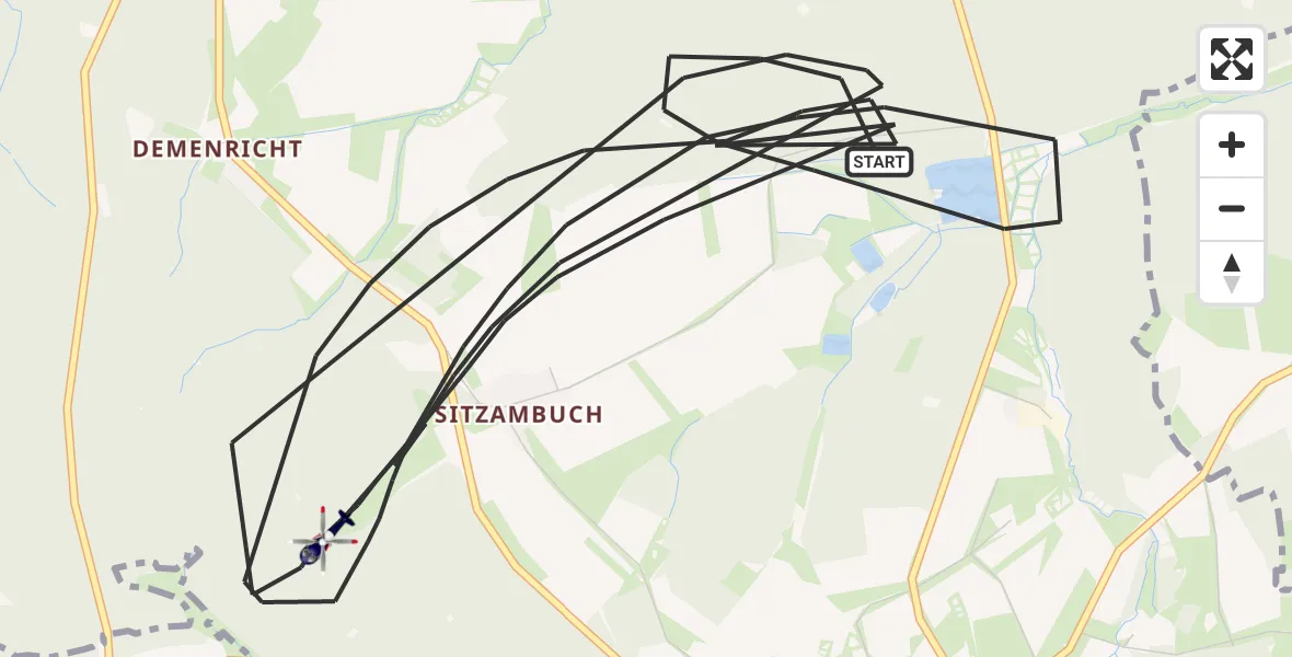 Flugroute Polizeihubschrauber Schnaittenbach - Schnaittenbach, 18 April 2026, 09:04