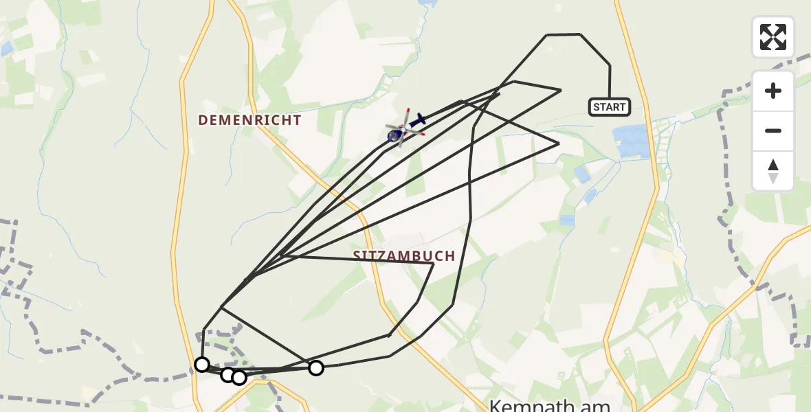 Flugroute Polizeihubschrauber Schnaittenbach - Schnaittenbach, 18 April 2026, 10:44