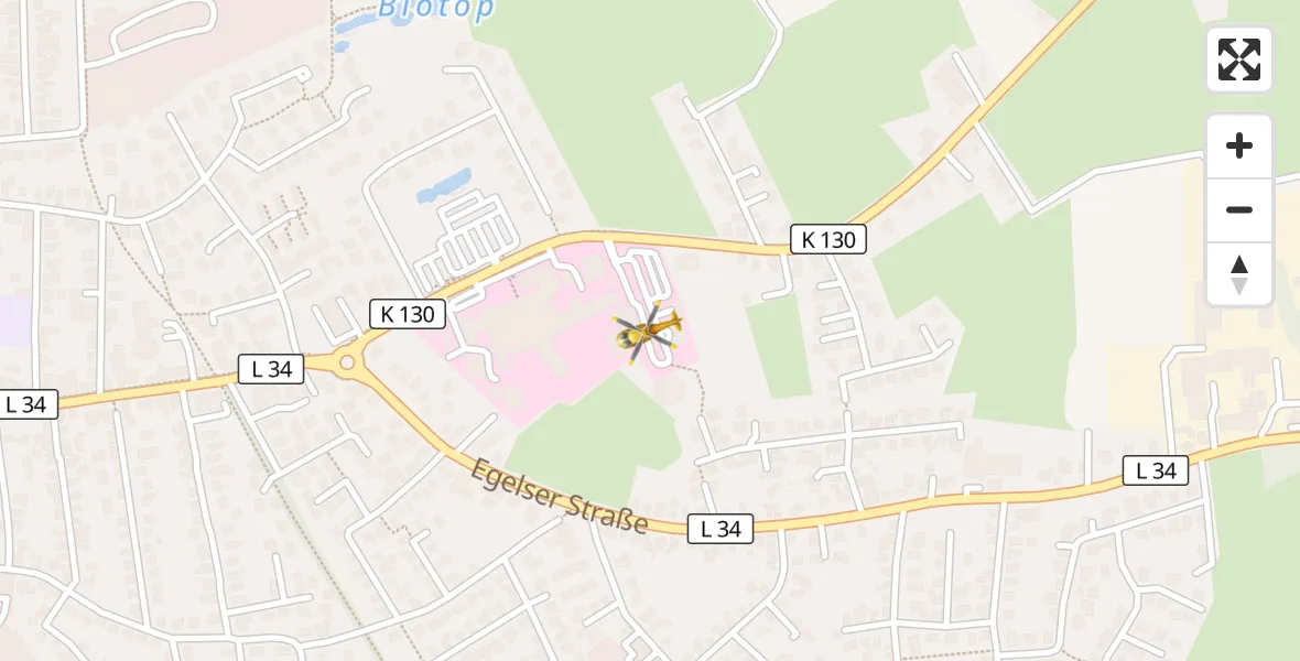 Flugroute Rettungshubschrauber Aurich - Aurich, 18 April 2026, 11:25