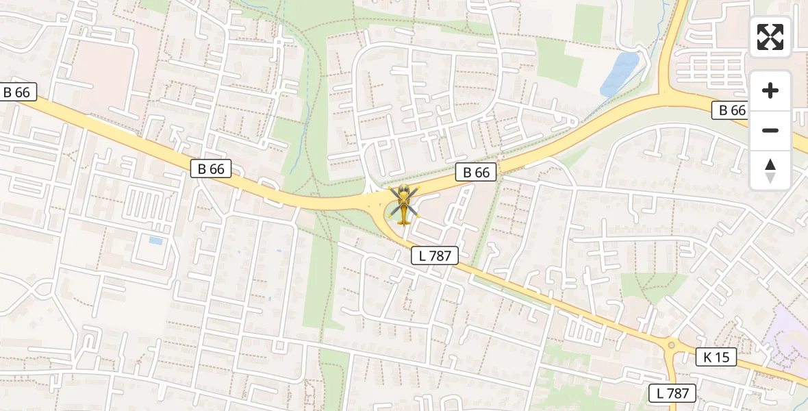 Flugroute Rettungshubschrauber Bielefeld - Bielefeld, 18 April 2026, 11:58
