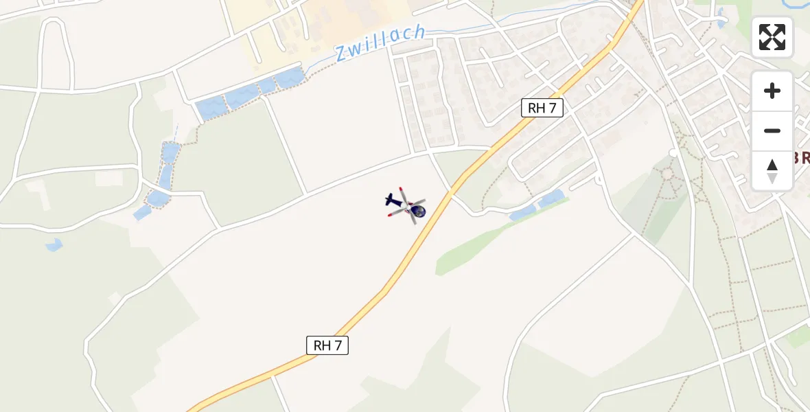 Flugroute Polizeihubschrauber Roth - Roth, 18 April 2026, 12:35