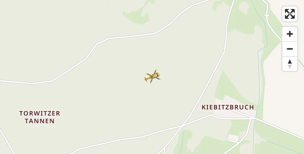 Flugroute Rettungshubschrauber Neustrelitz - Neustrelitz, 18 April 2026, 12:39