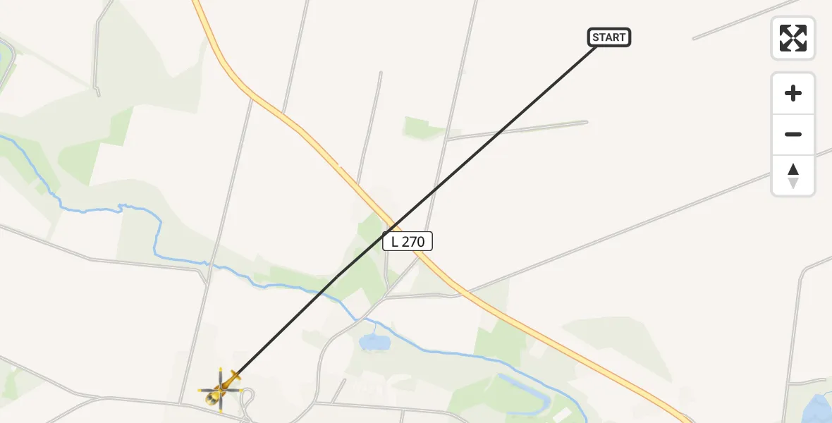 Flugroute Rettungshubschrauber Wrestedt - Wrestedt, 18 April 2026, 12:55