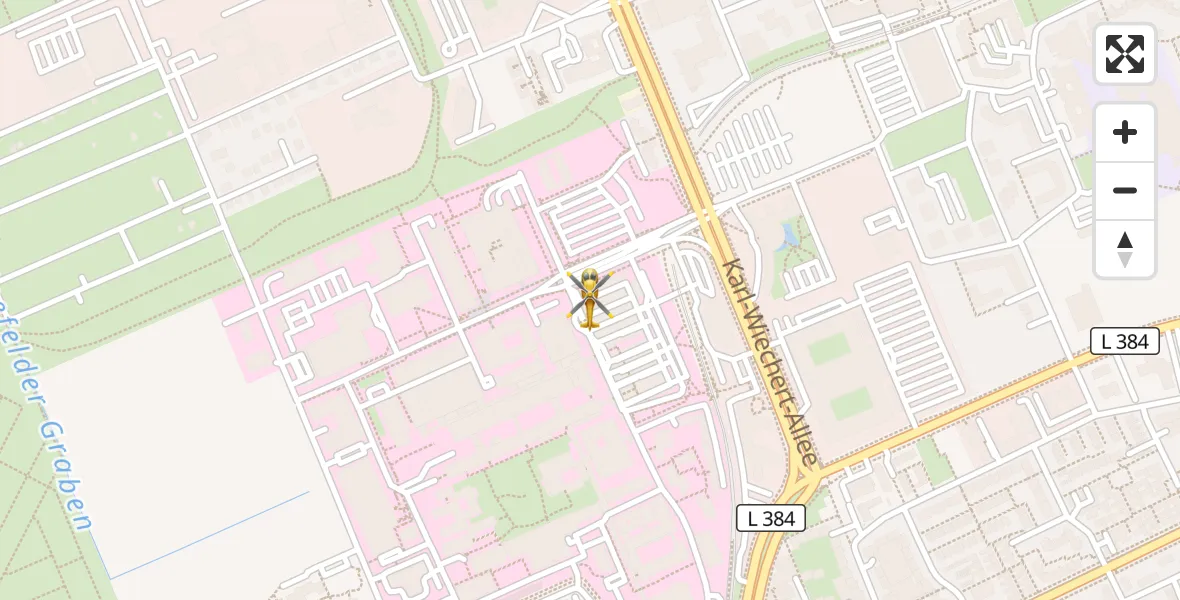 Flugroute Rettungshubschrauber Hannover Luftrettung Hubschrauberlandeplatz (Christoph 4) - Hannover Luftrettung Hubschrauberlandeplatz (Christoph 4), 18 April 2026, 13:18