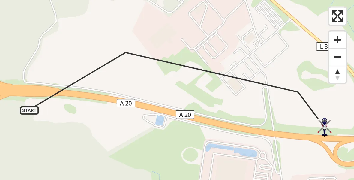 Flugroute Polizeihubschrauber Dummerstorf - Dummerstorf, 18 April 2026, 13:52