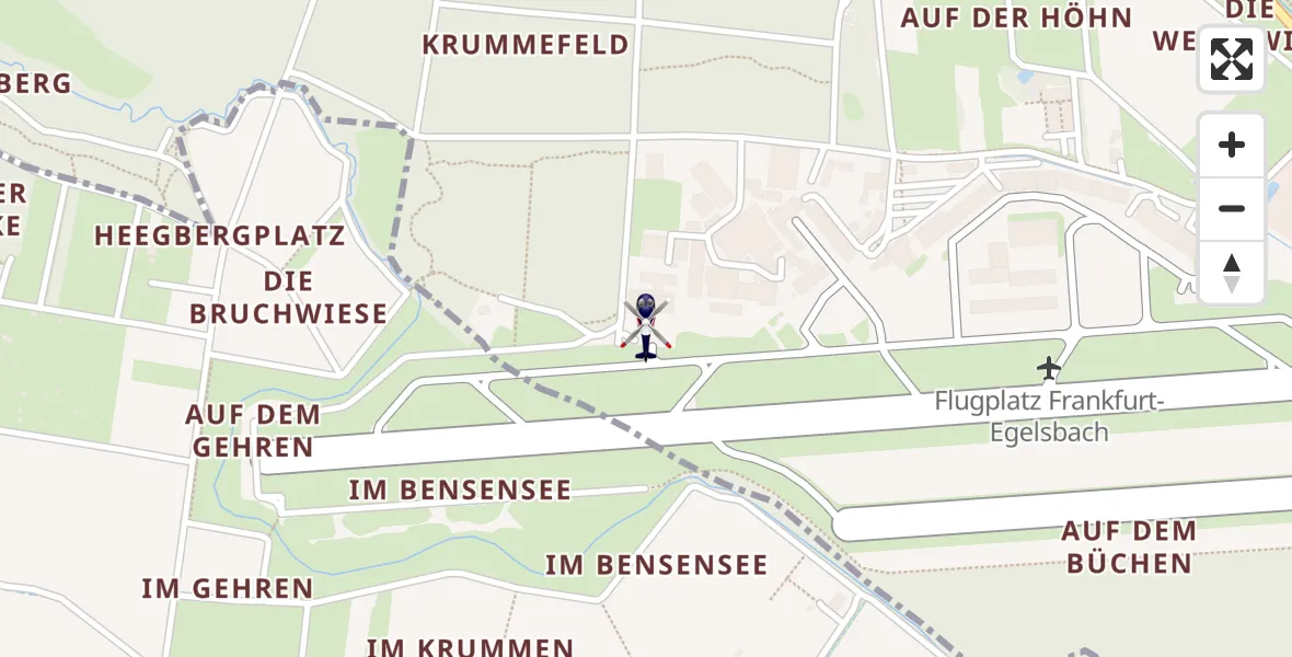 Flugroute Polizeihubschrauber Flughafen Frankfurt-Egelsbach - Flughafen Frankfurt-Egelsbach, 18 April 2026, 14:16