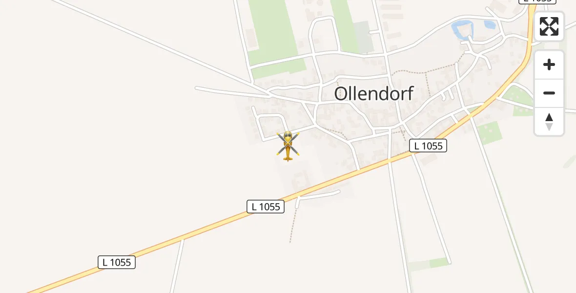 Flugroute Ambulanzhubschrauber Ollendorf - Ollendorf, 18 April 2026, 14:18