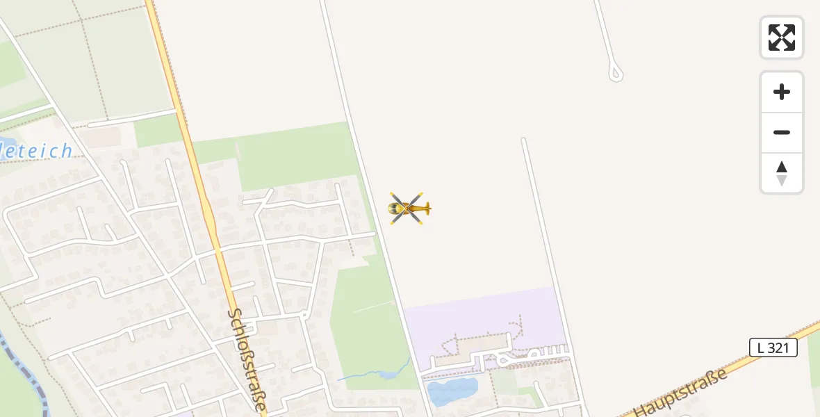 Flugroute Rettungshubschrauber Schwülper - Schwülper, 18 April 2026, 14:32