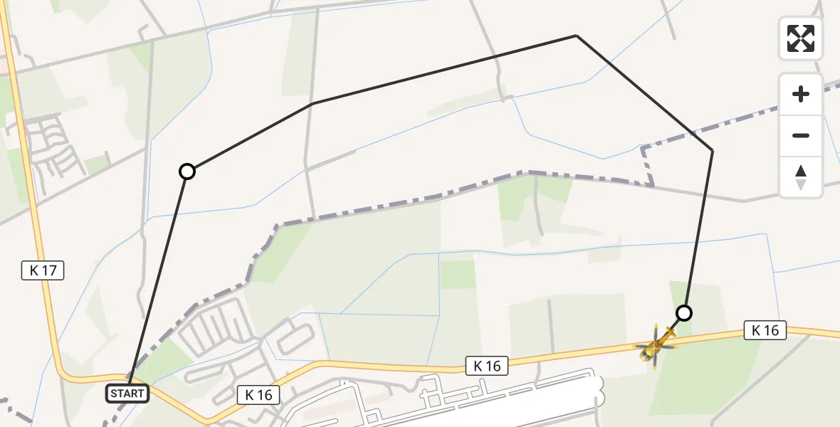 Flugroute Ambulanzhubschrauber Lüdinghausen - Lüdinghausen, 18 April 2026, 14:49