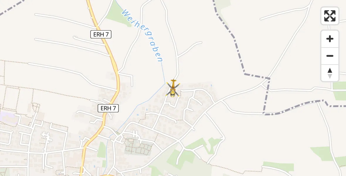 Flugroute Rettungshubschrauber Uttenreuth - Uttenreuth, 18 April 2026, 15:14
