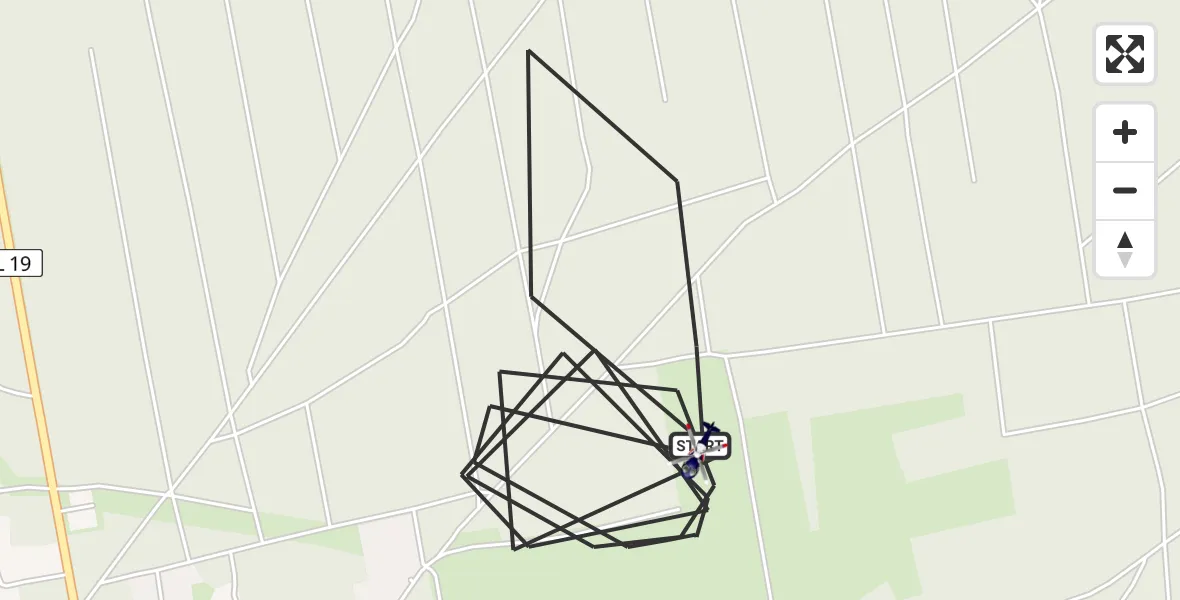 Flugroute Polizeihubschrauber Kremmen - Kremmen, 18 April 2026, 17:01