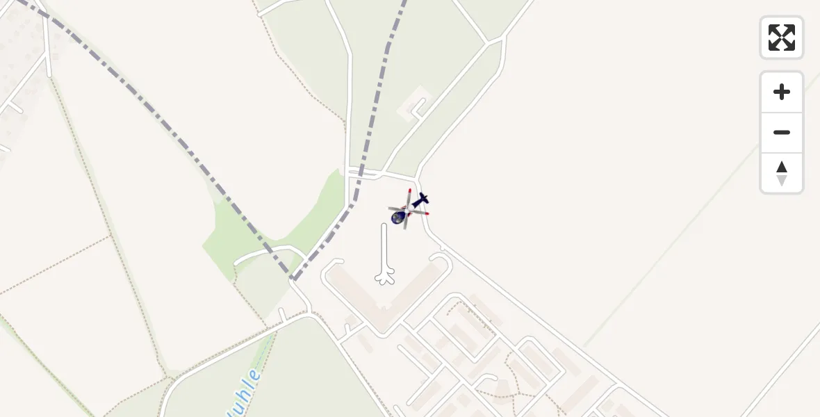Flugroute Polizeihubschrauber Ahrensfelde Hubschrauberlandeplatz - Ahrensfelde Hubschrauberlandeplatz, 18 April 2026, 17:37