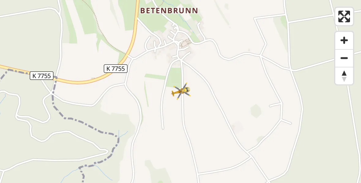 Flugroute Rettungshubschrauber Heiligenberg - Heiligenberg, 18 April 2026, 17:47