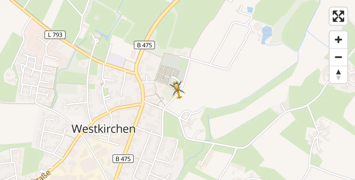 Flugroute Rettungshubschrauber Ennigerloh - Ennigerloh, 18 April 2026, 18:21