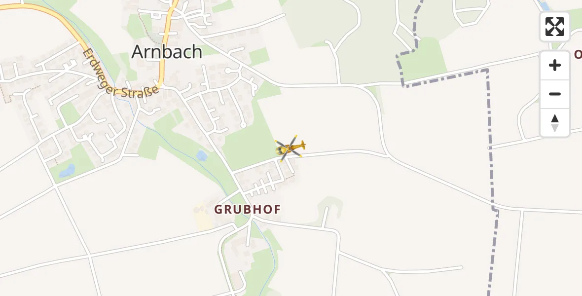 Flugroute Rettungshubschrauber Schwabhausen - Schwabhausen, 18 April 2026, 19:41