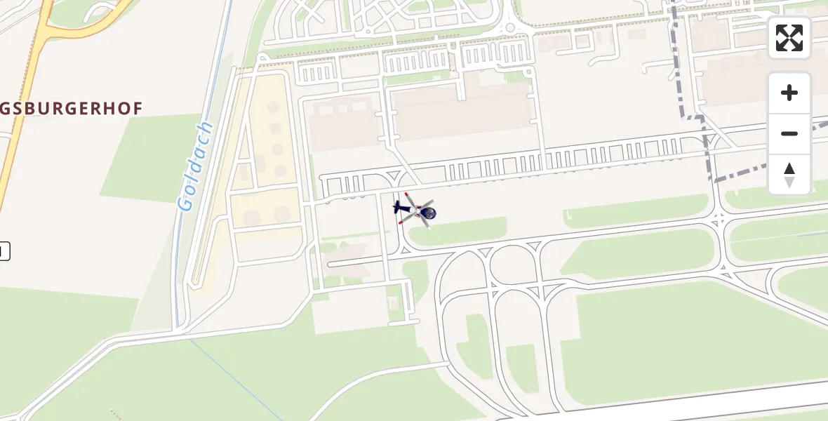 Flugroute Polizeihubschrauber München Flughafen - München Flughafen, 18 April 2026, 19:50