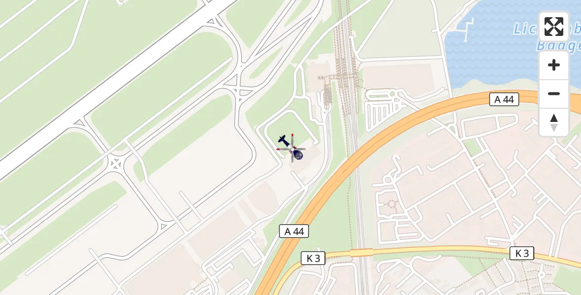 Flugroute Polizeihubschrauber Düsseldorf Flughafen - Düsseldorf Flughafen, 18 April 2026, 20:53
