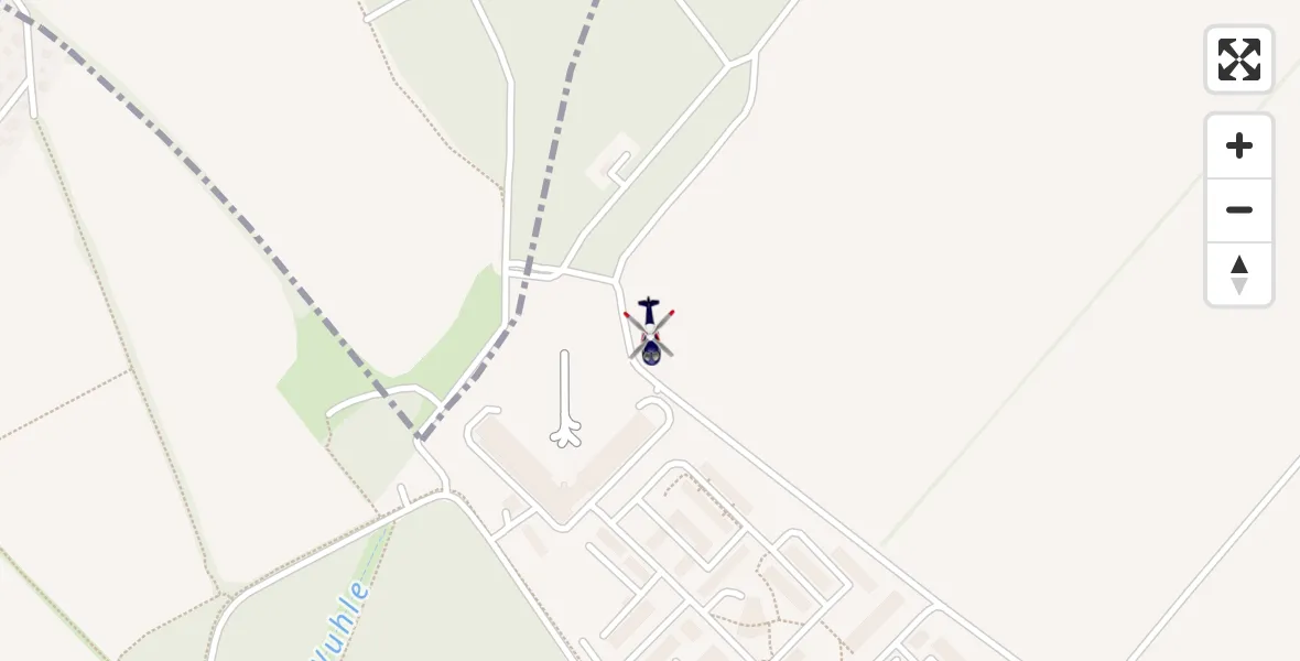 Flugroute Polizeihubschrauber Ahrensfelde Hubschrauberlandeplatz - Ahrensfelde Hubschrauberlandeplatz, 19 April 2026, 01:07
