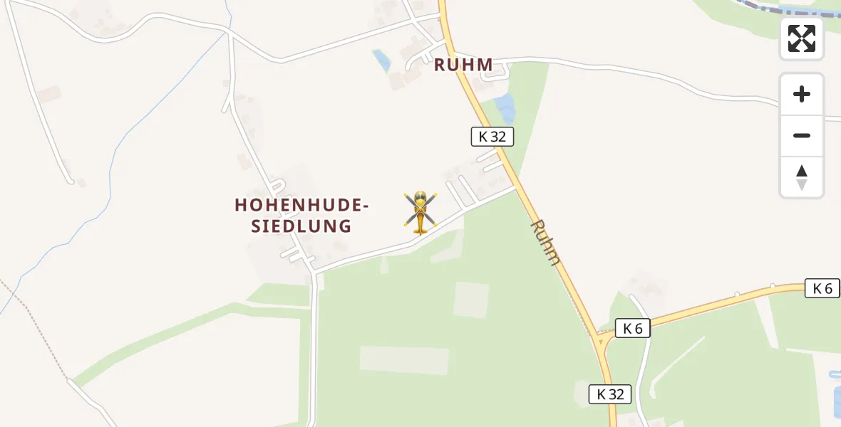 Flugroute Ambulanzhubschrauber Rodenbek - Rodenbek, 19 April 2026, 06:00