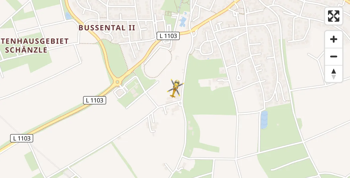 Flugroute Rettungshubschrauber Oberderdingen - Oberderdingen, 19 April 2026, 06:39