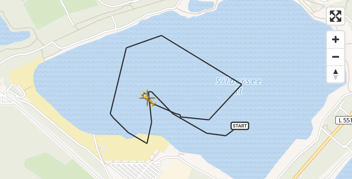 Flugroute Ambulanzhubschrauber Haltern am See - Haltern am See, 19 April 2026, 06:42
