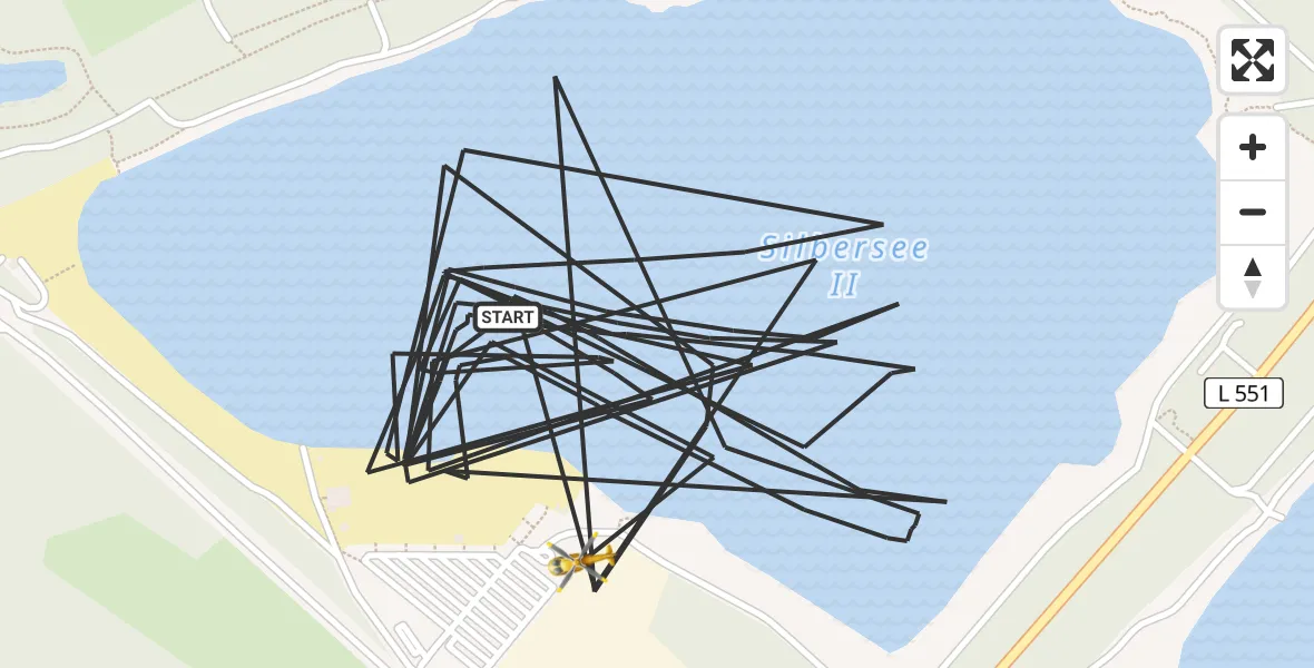 Flugroute Ambulanzhubschrauber Haltern am See - Haltern am See, 19 April 2026, 06:49