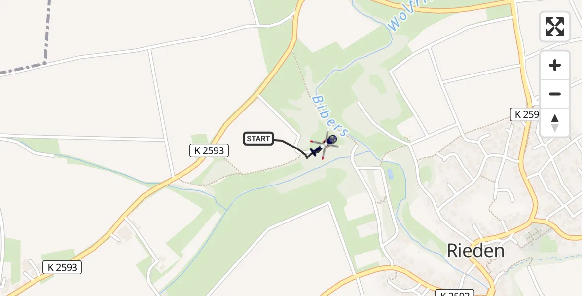 Flugroute Polizeihubschrauber Rosengarten - Rosengarten, 19 April 2026, 07:39